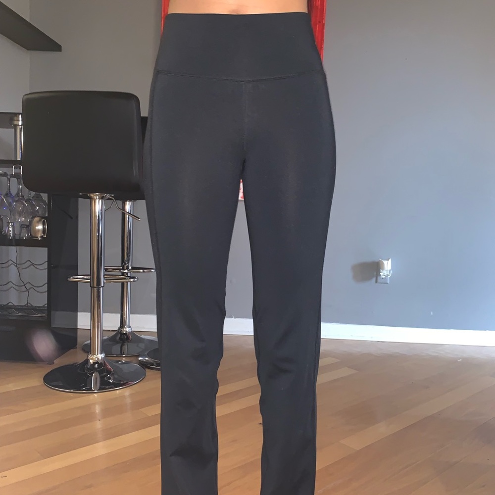Black high waisted athletic pants
